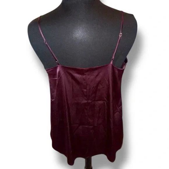 LANE BRYANT Satin Cami - Burgundy Plus 16 - Picture 5 of 13